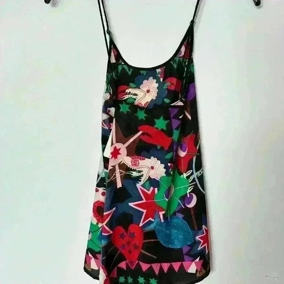 NWT! Scotch & Soda Printed Asymmetric Strappy Top - Picture 7 of 8